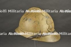 Casque Adrian modèle 1915 d'infanterie coloniale peinture moutarde — photo 11