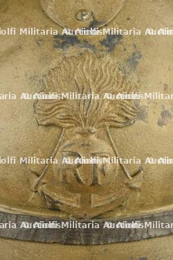 Casque Adrian modèle 1915 d'infanterie coloniale peinture moutarde — miniature 12