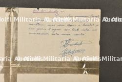 Lettre autographe des aviateurs Denis Boudard et Jean Hebert ayant rejoint l'Angleterre en dérobant un avion allemand à Caen en 1941. — photo 3