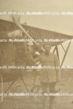 Cadre photo d'un aviateur avec son Caudron G3 — miniature 2