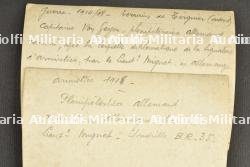 Lot de 8 rares photos de l'Hauptmann von Geyer racompagné par le Lt Minier de l'escadrille BR35 après la signature de l'armistice. — photo 7