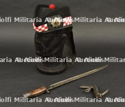 Baïonnette anglaise modèle 1907, jack knife et glengarry Royal Scots — photo 1