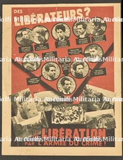 rare affiche originale du Groupe Manouchian