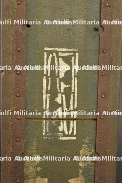 Caisse pour bandes rigides de mitrailleuse Hotchkiss  française. French Hotchkiss machine gun rigid strip ammunition box — miniature 4