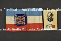 Brassard tricolore des Croix de feu et miroir du PSF — photo 1