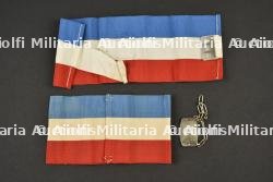 Ensemble brassards Volontaires Nationaux et gourmette — miniature 2