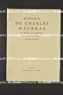 livret réponses de Charles Maurras à Paul Claudel numéroté — photo 1