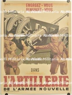 Affiche recrutement dans l’artillerie de l’armée nouvelle — photo 1