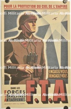 Petite affiche de recrutement pour les F.T.A