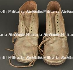 Paire de brodequins français modèle 1917. Pair of French Model 1917 ankle boots — miniature 8