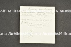 Lettre autographe du héros de la Légion, le Commandant Luis Ramirez de Ribas, ancien officier Vénézuelien, pilote et Commandant du 2-3 Etranger avec photo du fanion du bataillon — miniature 2