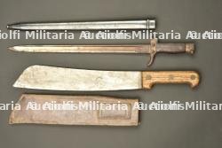 Baionnette Berthier 1892 et machette française. Berthier Model 1892 bayonet and French machete — miniature 4