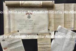 Lot de documents d'un capitaine de bataillon de marche indochinois
