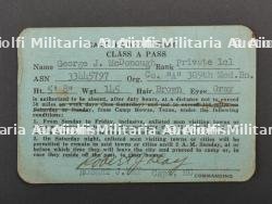 Document et décoration de George J Mc Donough 309th Medical Battalion. Document and decoration of George J. McDonough, 309th Medical Battalion. — photo 6