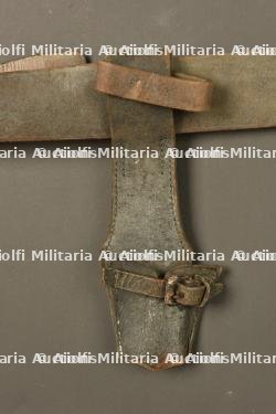 Ceinturon belge avec porte baïonnette. Belgian belt with bayonet frog — miniature 6