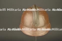 Casque belge en liège recouvert de toile moutarde. Belgian cork helmet covered in mustard canvas — photo 9