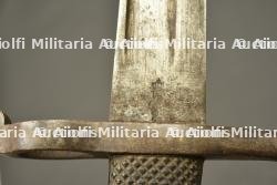 Baïonnette allemande de chasseur type Hirschfanger M1865 régimentée Garde Schutzen. German Jäger bayonet type Hirschfänger Model 1865 regimentally marked to the Garde Schützen — miniature 3