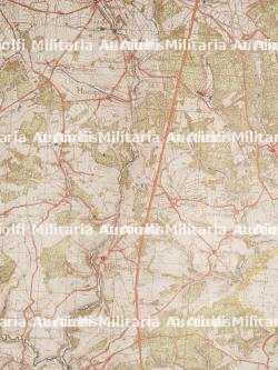 Carte allemande du secteur Bastogne Neufchâteau. German map of the Bastogne-Neufchâteau sector. — photo 12