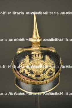 Casque à pointe d'officier bavarois. Bavarian officer’s pickelhaube