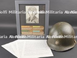 Casque du Lieutenant Colonel Schmierer 99TH ID. Helmet of Lieutenant Colonel Schmierer, 99th Infantry Division.