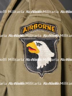 Veste M-43 de la 101ème Airborne. M-43 jacket from the 101st Airborne. — miniature 17