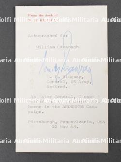 Patch du Général Matthew Ridgway. Patch of General Matthew Ridgway. — miniature 2