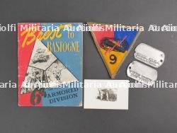Plaques d'identité de William R Payne 6th DB US. ID tags of William R. Payne, 6th Armored Division, US.