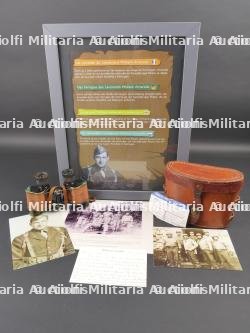 Jumelles du Lieutenant William Amorello. Binoculars of Lieutenant William Amorello.