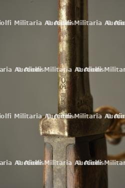 Baïonnette S98 nA du 13 JR Bavarois avec étiquette de prise à Laneuville. German S98 nA bayonet of the Bavarian 13th Infantry Regiment with capture tag from Laneuville — miniature 3
