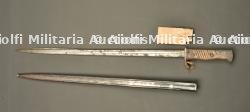 Baïonnette S98 nA du 13 JR Bavarois avec étiquette de prise à Laneuville. German S98 nA bayonet of the Bavarian 13th Infantry Regiment with capture tag from Laneuville — miniature 6