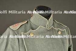 Tunique Ulanka feldgrau du 9e régiment de Uhlans. Feldgrau Ulanka tunic of the 9th Uhlan Regiment — photo 11