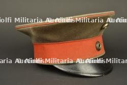 Schirmmutze feldgrau M1910 d'officier prussien. Model 1910 feldgrau visor cap of a Prussian officer — miniature 9