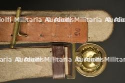 Très bel ensemble Feldbinde et porte poignard d'officier prussien dans sa boite. Fine set comprising Prussian officer’s Feldbinde and dagger hanger in its original box — photo 3