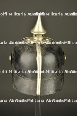 Casque à pointe troupe de Télégraphiste puis Pionnier. Enlisted pickelhaube of a Telegraphist later converted for Pioneer troops — photo 10