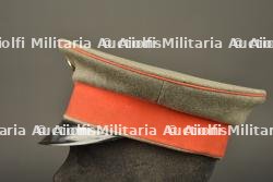 Casquette feldgrau d'officier de réserve d'infanterie de Saxe. Feldgrau visor cap of a Saxon Reserve Infantry officer — photo 7