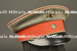Casquette feldgrau d'officier de réserve d'infanterie de Saxe. Feldgrau visor cap of a Saxon Reserve Infantry officer — miniature 10