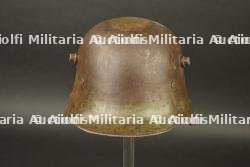 Casque allemand Stahlhelm 1916 camouflé — miniature 8