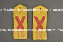 Pattes d'épaules 12ème régiment artillerie — photo 1