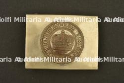 Boucle saxonne couleurs inversées pour 100e Leib Garde ou Jager. Saxon buckle with reversed colours for the 100th Leib Grenadier Regiment or Jäger units