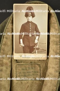 Mutze feldgrau d'un soldat hessois du JR118 avec sa photo. Feldgrau visor cap of a Hessian soldier from Infantry Regiment 118 with his photograph — photo 13