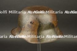 Casque allemand Stahlhelm 1916 camouflé — miniature 7