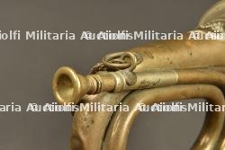 Signalhorn prussien et trompette du GR123 Wurttemberg. Prussian signal horn and trumpet of Württemberg Grenadier Regiment 123 — miniature 2