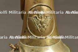 Signalhorn prussien et trompette du GR123 Wurttemberg. Prussian signal horn and trumpet of Württemberg Grenadier Regiment 123 — photo 4