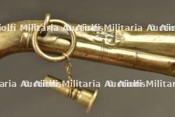 Signalhorn prussien et trompette du GR123 Wurttemberg. Prussian signal horn and trumpet of Württemberg Grenadier Regiment 123 — photo 5