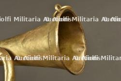 Signalhorn prussien et trompette du GR123 Wurttemberg. Prussian signal horn and trumpet of Württemberg Grenadier Regiment 123 — miniature 7