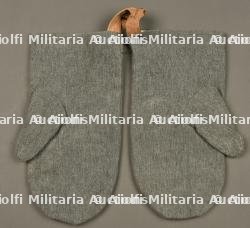Paire de moufles allemandes régimentées. Pair of regimentally marked German mittens