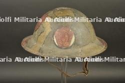 Casque US17 camouflé 28th division