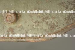 Casque allemand M1916 à impact. German Model 1916 helmet with impact damage — miniature 3