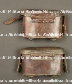 Lot de 2 cartouchière allemande 1887-88 pour troupes techniques. Lot of two German Model 1887 88 ammunition pouches for technical troops