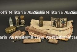 Lot d'objets du quotidien du poilu, rasage.